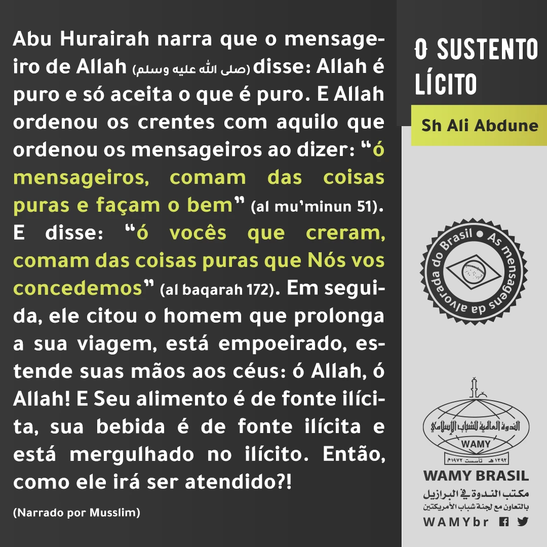 O sustento lícito
