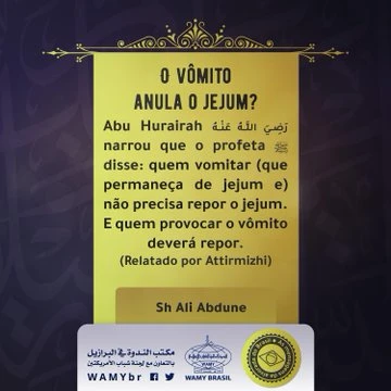 O vômito anula o jejum?