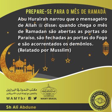 Prepare-se para o mês de Ramadã