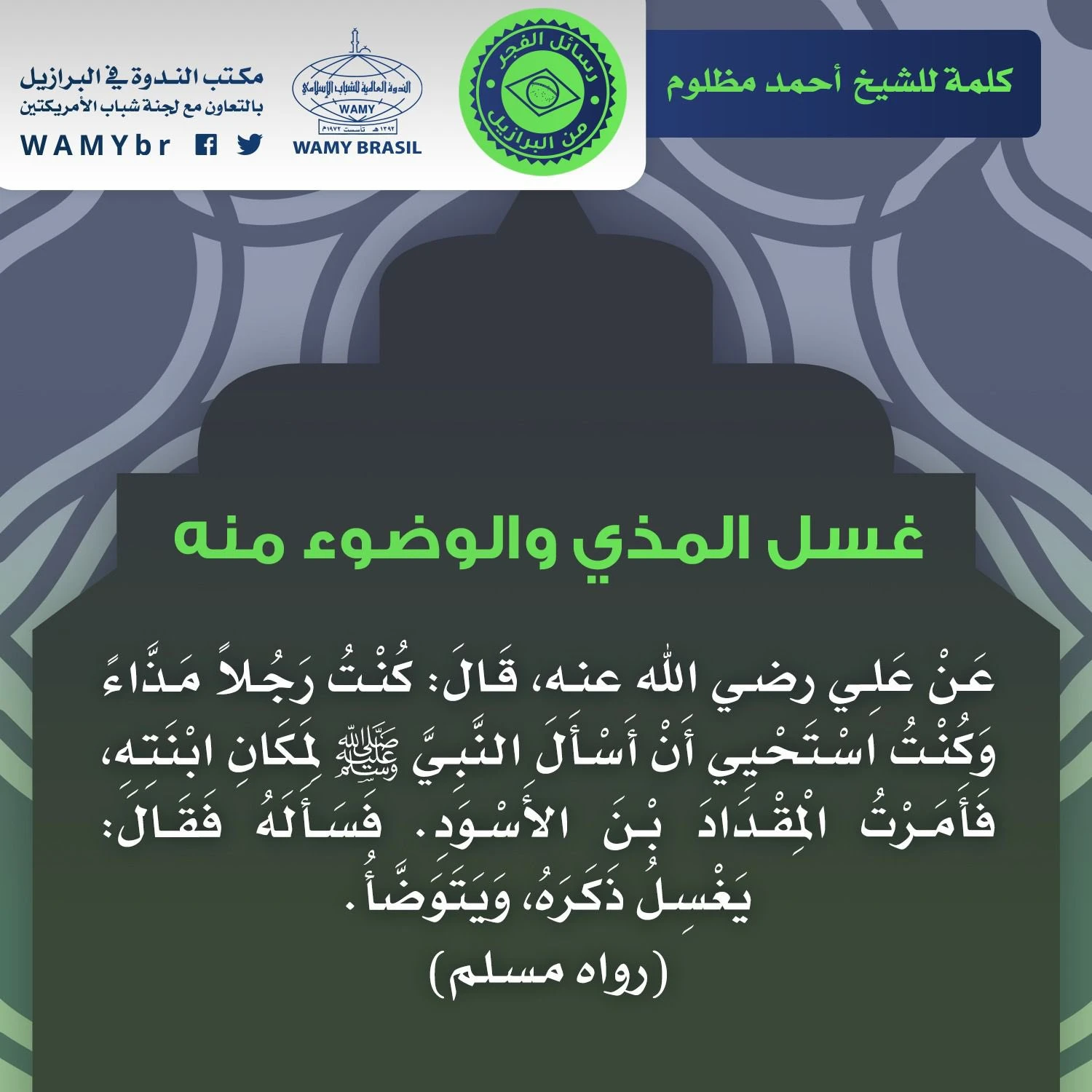 O que é “al mazhi”? Anula a ablução?