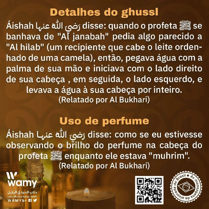 التطيب عند الاغتسال
