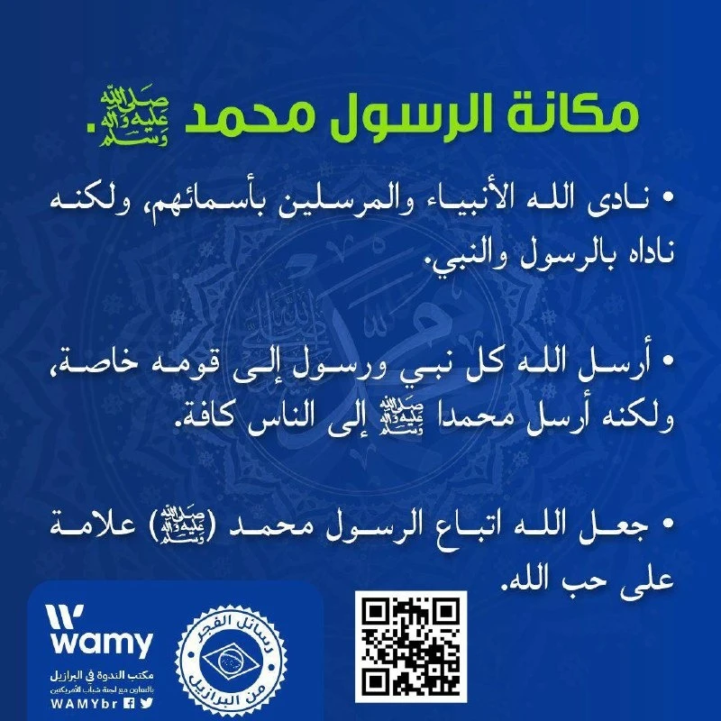 مكانة الرسول محمد ﷺ.