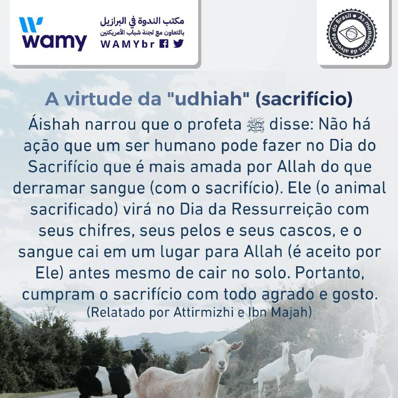 A virtude da "udhiah" (sacrifício)