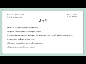 Revisão para Prova de Crença 2º Ano | Aqidah