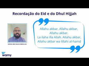 Recordação do Eid e Dhul Hijjah